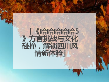 《哈哈哈哈哈5》方言挑战与文化碰撞，解锁四川风情新体验