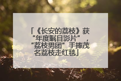 《长安的荔枝》获“年度瞩目影片”，“荔枝男团”手捧茂名荔枝走红毯