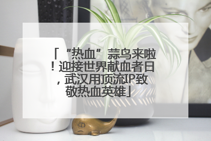 “热血”蒜鸟来啦！迎接世界献血者日，武汉用顶流IP致敬热血英雄