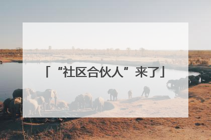 “社区合伙人”来了