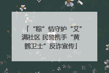 “粽”情守护“艾”满社区 民警携手“黄鹤卫士”反诈宣传