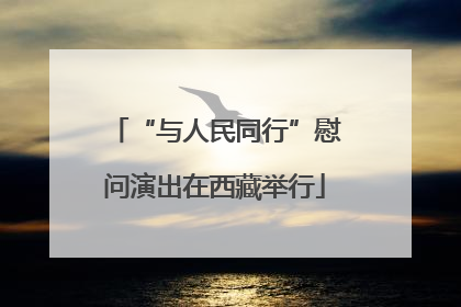 “与人民同行”慰问演出在西藏举行