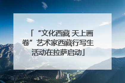“文化西藏 天上画卷”艺术家西藏行写生活动在拉萨启动