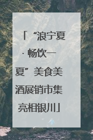 “浪宁夏· 畅饮一夏”美食美酒展销市集亮相银川