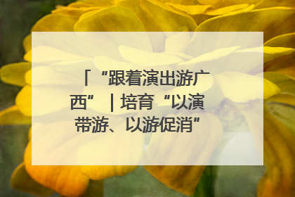 “跟着演出游广西”｜培育“以演带游、以游促消”文旅消费新生态