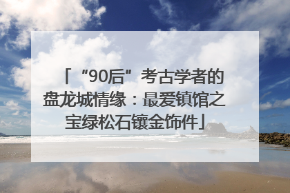 “90后”考古学者的盘龙城情缘：最爱镇馆之宝绿松石镶金饰件