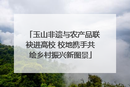 玉山非遗与农产品联袂进高校 校地携手共绘乡村振兴新图景