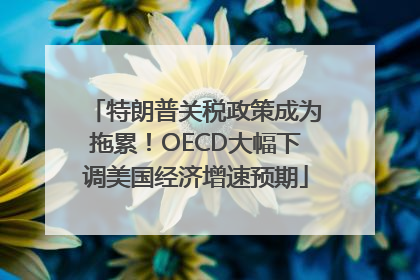 特朗普关税政策成为拖累！OECD大幅下调美国经济增速预期
