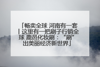 畅卖全球 河南有一套丨这里有一把刷子行销全球 鹿邑化妆刷：“刷”出美丽经济新世界