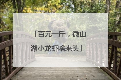 百元一斤，微山湖小龙虾啥来头