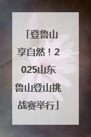 登鲁山 享自然！2025山东鲁山登山挑战赛举行