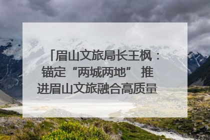 眉山文旅局长王枫：锚定“两城两地” 推进眉山文旅融合高质量发展｜文旅局长说