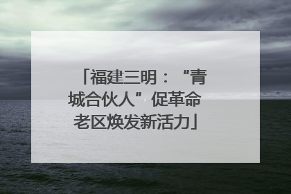 福建三明：“青城合伙人”促革命老区焕发新活力