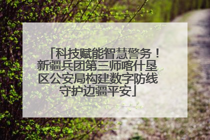 科技赋能智慧警务！新疆兵团第三师喀什垦区公安局构建数字防线守护边疆平安