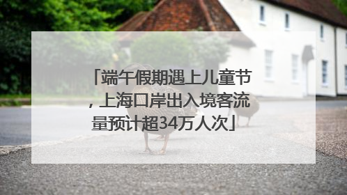 端午假期遇上儿童节，上海口岸出入境客流量预计超34万人次
