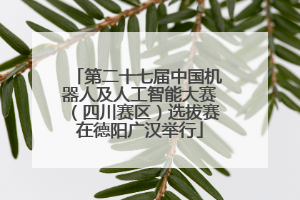 第二十七届中国机器人及人工智能大赛（四川赛区）选拔赛在德阳广汉举行