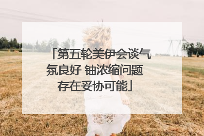 第五轮美伊会谈气氛良好 铀浓缩问题存在妥协可能