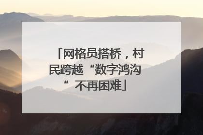 网格员搭桥，村民跨越“数字鸿沟”不再困难
