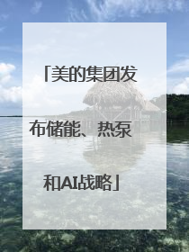 美的集团发布储能、热泵和AI战略