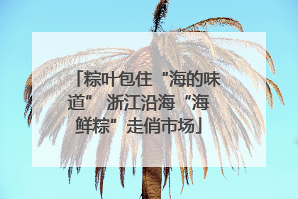 粽叶包住“海的味道” 浙江沿海“海鲜粽”走俏市场
