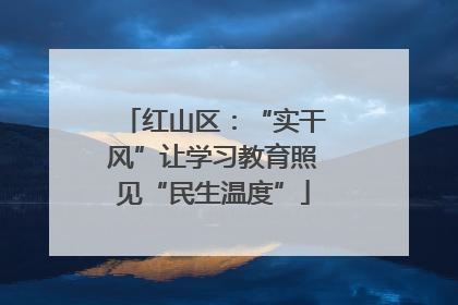 红山区：“实干风”让学习教育照见“民生温度”