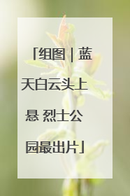 组图｜蓝天白云头上悬 烈士公园最出片