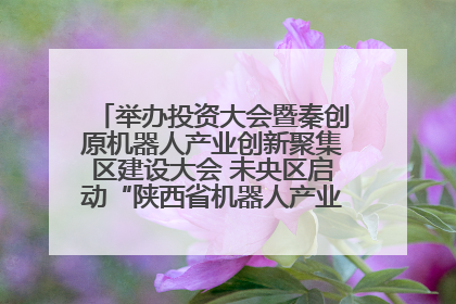 举办投资大会暨秦创原机器人产业创新聚集区建设大会 未央区启动“陕西省机器人产业聚集区”建设