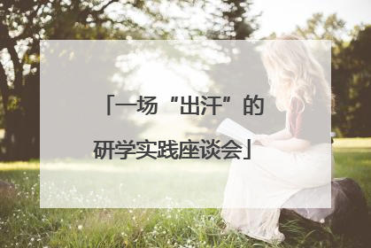 一场“出汗”的研学实践座谈会