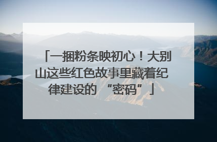 一捆粉条映初心！大别山这些红色故事里藏着纪律建设的 “密码”