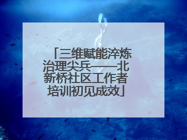 三维赋能淬炼治理尖兵——北新桥社区工作者培训初见成效