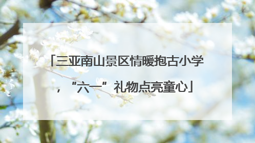 三亚南山景区情暖抱古小学，“六一”礼物点亮童心