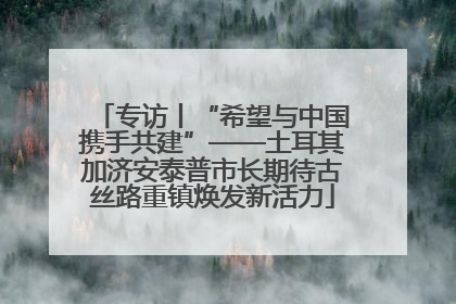 专访丨“希望与中国携手共建”——土耳其加济安泰普市长期待古丝路重镇焕发新活力
