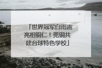 世界冠军白雨露亮相铜仁！莞铜共建台球特色学校