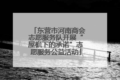 东营市河南商会志愿服务队开展“屋檐下的承诺”志愿服务公益活动