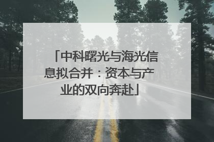 中科曙光与海光信息拟合并：资本与产业的双向奔赴