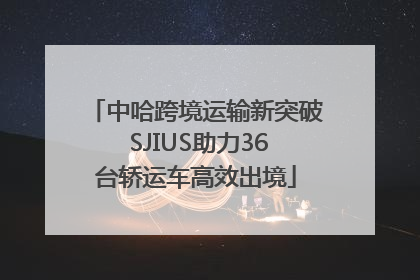 中哈跨境运输新突破 SJIUS助力36台轿运车高效出境