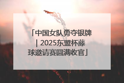 中国女队勇夺银牌｜2025东盟杯藤球邀请赛圆满收官