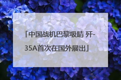 中国战机巴黎吸睛 歼-35A首次在国外展出
