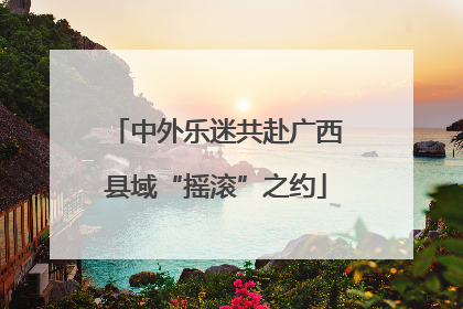 中外乐迷共赴广西县域“摇滚”之约