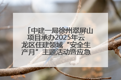 中建一局徐州翠屏山项目承办2025年云龙区住建领域“安全生产月”主题活动暨应急救援演练观摩会
