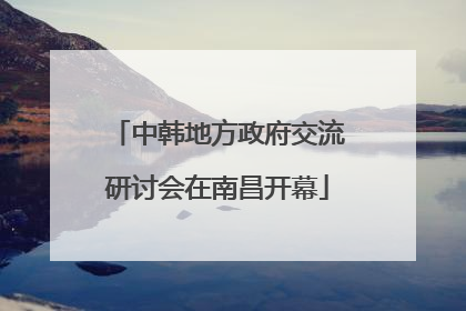 中韩地方政府交流研讨会在南昌开幕