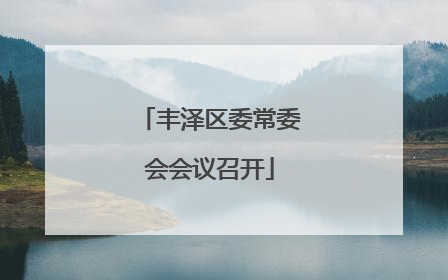 丰泽区委常委会会议召开