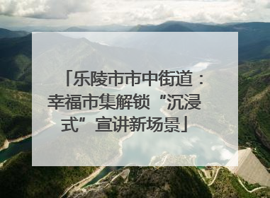 乐陵市市中街道：幸福市集解锁“沉浸式”宣讲新场景