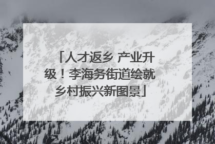 人才返乡 产业升级！李海务街道绘就乡村振兴新图景