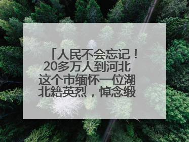人民不会忘记！20多万人到河北这个市缅怀一位湖北籍英烈，悼念缎带挂满纪念馆