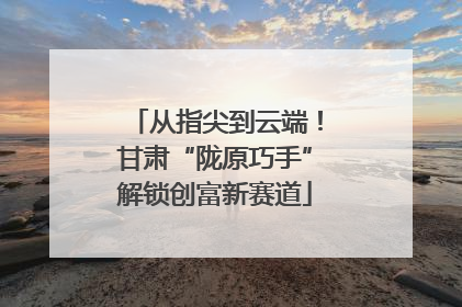 从指尖到云端！甘肃“陇原巧手”解锁创富新赛道