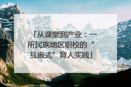 从课堂到产业：一所民族地区职校的“互嵌式”育人实践