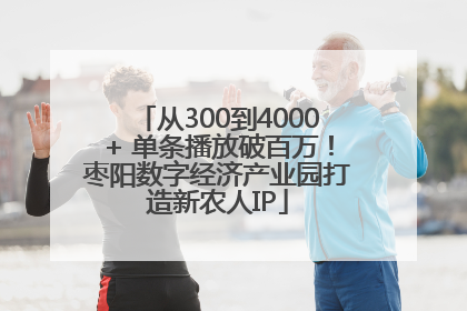 从300到4000+ 单条播放破百万！枣阳数字经济产业园打造新农人IP