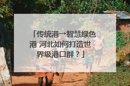 传统港→智慧绿色港 河北如何打造世界级港口群？