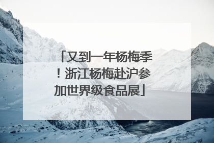 又到一年杨梅季！浙江杨梅赴沪参加世界级食品展